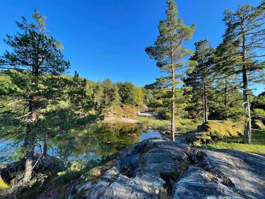 Bosvik Gard, Nyrenovert Leilighet I Hovedhus Fra 1756 Risør Exteriér fotografie